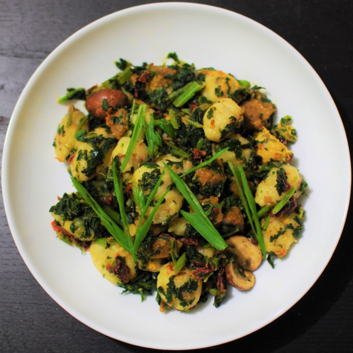 Pillowy, chili-garlic, gluten free potato gnocchi Pillowy, chili-garlic, gluten free potato gnocchi