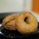 Freshly baked garlic, herb bagels